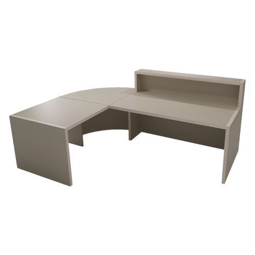 Banque Accueil Rehaussée Moyo Arrondi Pmr À Gauche Argile