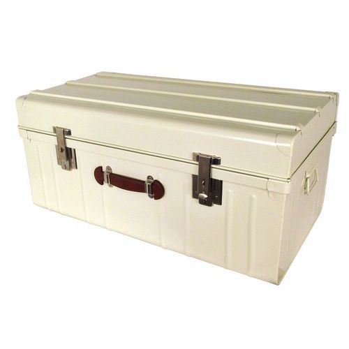 Cantine Grande Capacité Avec Couvercle Bombé - 160l -blanche