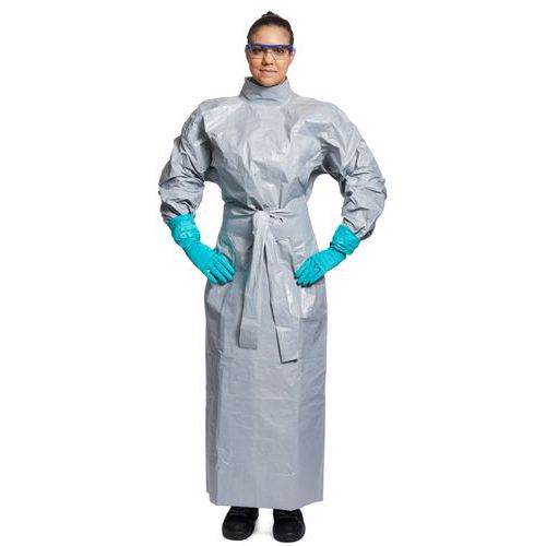 Tychem Dupont - Blouse de travail Tychem 6000 F - Taille XXL Gris - Antistatique CE - Protection Corps