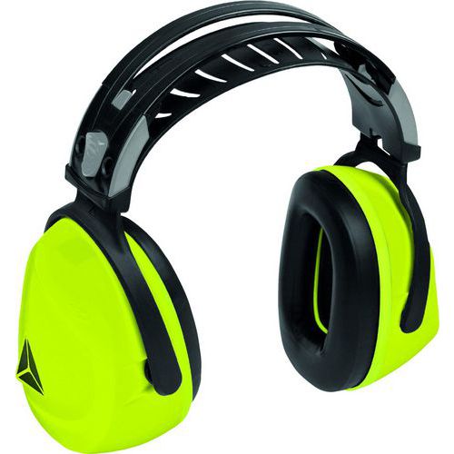 Delta Plus - Casque Antibruit INTERLAGOS Jaune Fluo - SNR 29 dB - Protection Auditive Confortable
