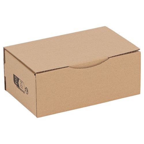 Boîte postale 250x150x100mm Eco - Carton Recyclé 70% - 100% Recyclable - Idéale Expédition Petit Volume