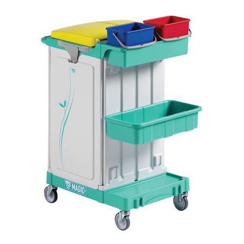 Chariot De Nettoyage Magic Avec Support Sac Fermé 150l