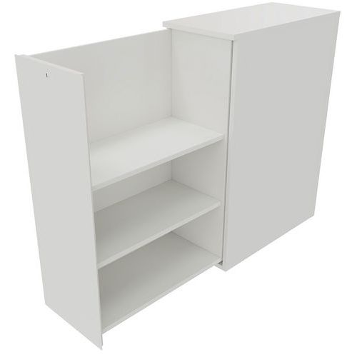 Caisson Ouverture Gauche 3 Tab. H115xl40xp45 Cm Blanc