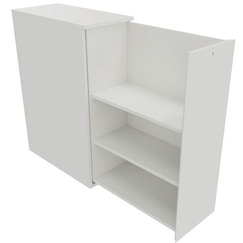 Caisson Ouverture Droite 3 Tab. H115xl40xp45 Cm Blanc