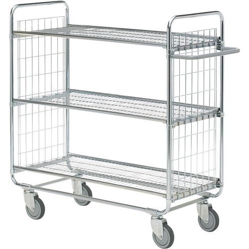 Chariot De Commande 3 Plateaux 1200x450mm - 200 Kg