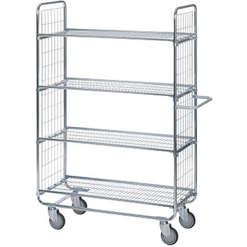 A688616 Chariot De Commande 4 Plateaux 1200x450mm - 200 Kg