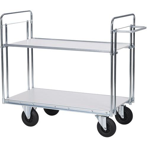 Chariot Pour Charges Lourdes 2 Plateaux 1600x600mm - 500kg