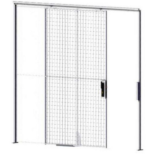 Porte Coulissante Grillagée Blanche H 2.24m L 1m - Passage 0.8m - Montage Facile - Garantie 3 Ans
