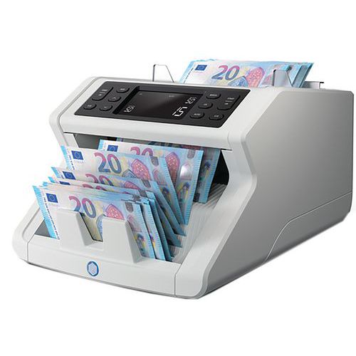 Safescan - Compteur de billets 2210 - Gris - Détection UV - Gestion Monnaie