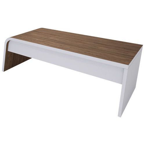 Bureau Sumba Vdf Pied Vertical À Gauche Noyer