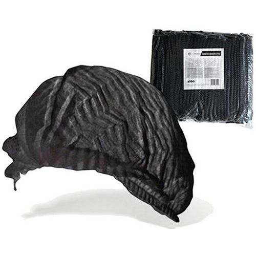 OneProtek - Charlotte jetable noire alimentaire HACCP - Polypropylène - Taille Unique - Protection Tête