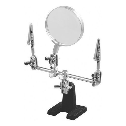 Velamp - Loupe C-3PO avec support et clip réglable - Grossissement 5x - Idéale pour travaux de précision