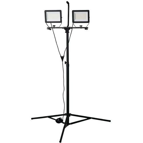Stak - Projecteur LED sur trépied 200W 17000lm - IP65 - Câble 3m - Noir - 2 ans garantie