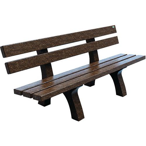 Banc En Plastique Recyclé - Marron