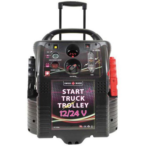 Agecom Diffusion - Booster 12/24V pour Poids Lourds - 2400A Démarrage - 68Ah Batterie - Robuste et Puissant