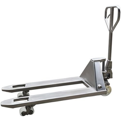 Transpalette Manuel Inox - 2500 kg - Fourche 1150 mm - Acier Robuste et Durable