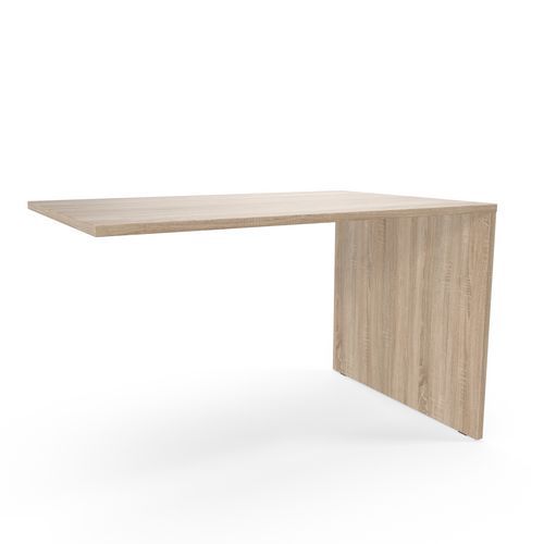 Rallonge de table Viva 120 x 60 x 75 cm Chêne clair - Plateau 25mm - Design droit
