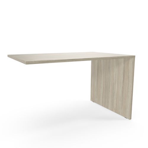 Rallonge de table Viva 120 x 60 x 75 cm Chêne Huître - Plateau Aggloméré 25mm - Design Droit