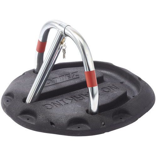 Barrière De Parking Socle Autoportant En Caoutchouc - Mottez