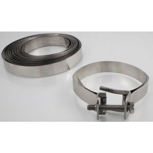 Morin - Kit 5 Colliers à Vis Réutilisables - Acier Gris 16mm - 5m Longueur - Quincaillerie Robuste