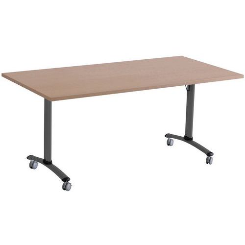 Table Pliante Axe Rectangle 120x80cm 0051 Hêtre/anthracite