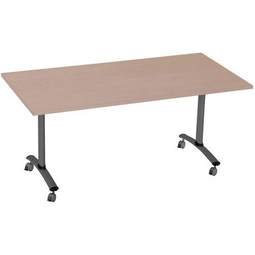 Table Pliante Axe Rectangle 160x80cm 0051 Hêtre/anthracite