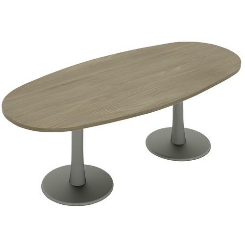 Table Foska Ovale 240 X 725 X 110 Cm Plt Orme Pièt.alu