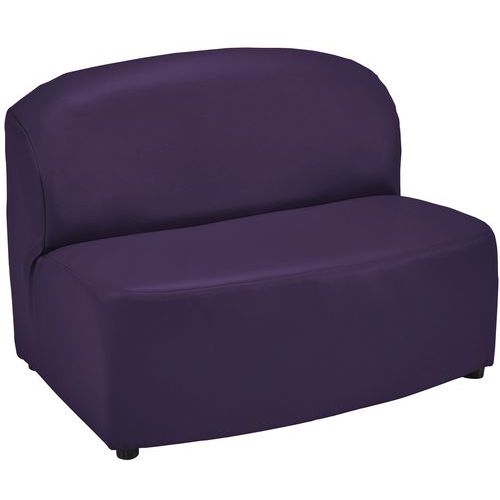 Chauffeuse Bowling 2 Places Déhoussables Pvc M1 9780 Prune