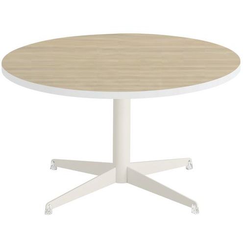 Table Basse Tamaris Pl.chêne Nat./blanc Piet.blanc/transp.