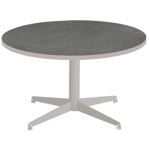 Table Basse Tamaris Pl.métal Brossé/sable Piet.sable/argent