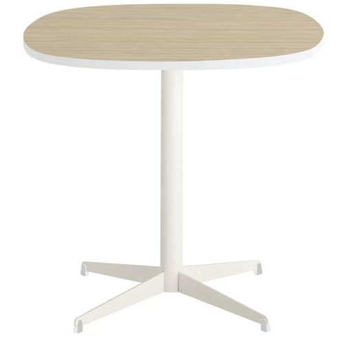 Table Basse Tamaris Pl.chêne Nat./blanc Piet.blanc/blanc