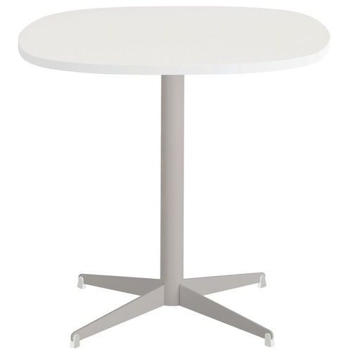 Table Basse Tamaris 80 X 80 Pl.blanc/blanc Piet.sable/blanc