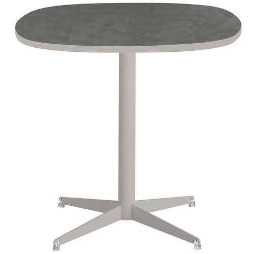 Table Basse Tamaris Pl.métal Brossé/sable Piet.sable/argent