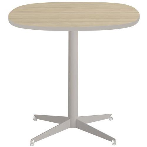 Table Tamaris 80 X 80 Pl.chêne Nat./sable Piet.sable/transp.