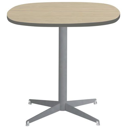 Table Tamaris Pl.chêne Nat./argile Piet.argent/argent