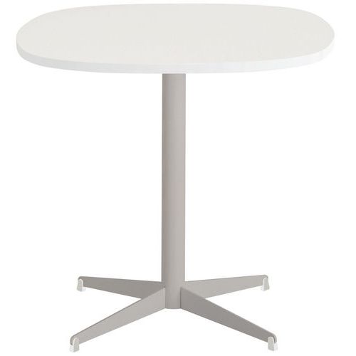 Table Tamaris 80 X 80 Pl.blanc/blanc Piet.sable/blanc
