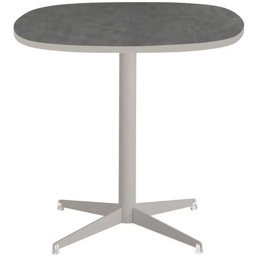 Table Tamaris Pl.métal Brossé/sable Piet.sable/transp.