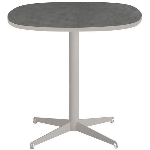 Table Tamaris Pl.métal Brossé/sable Piet.sable/argent