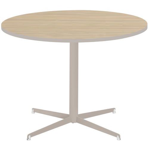 Table Tamaris Ø 100 Pl.chêne Nat./sable Piet.sable/transp.