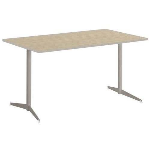 Table Tamaris 120 X 80 Pl.chêne Nat./sable Piet.sable/transp