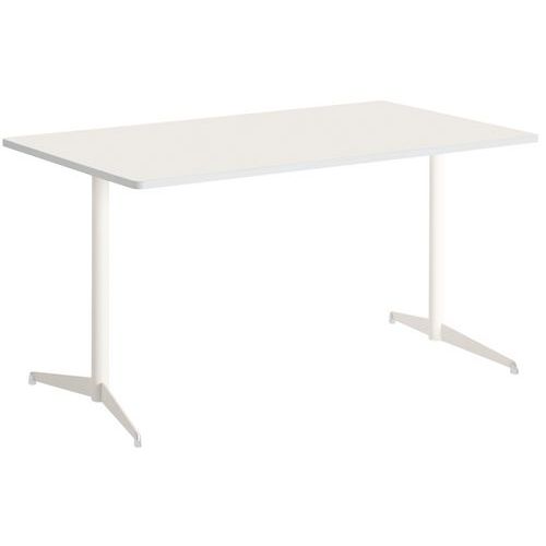 Table Tamaris 160 X 80 Pl.blanc/blanc Piet.sable/blanc