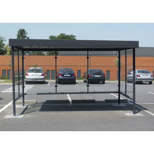 Abri Vélos Motos Beaulieu Vitré 3 Côtés 5x250 M Anthracite
