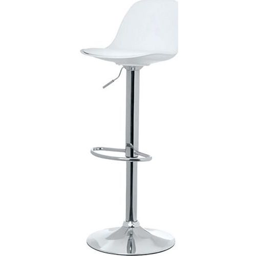 Tabourets Bobba Pied Alu Assise Blanche