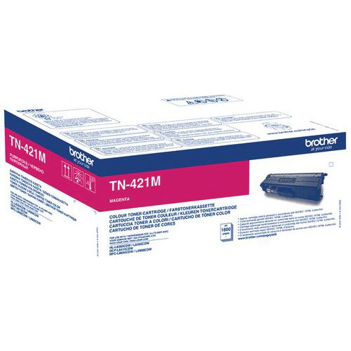 Cartouche De Toner Tn-421m Magenta Jusqu'à 1800 Pages