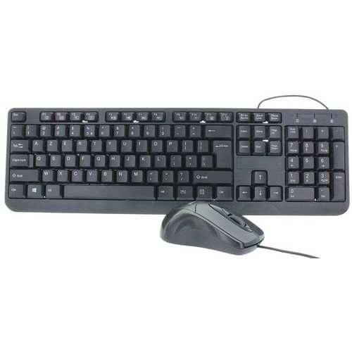 Ensemble Clavier + Souris Avec Pavé Numérique Filaire