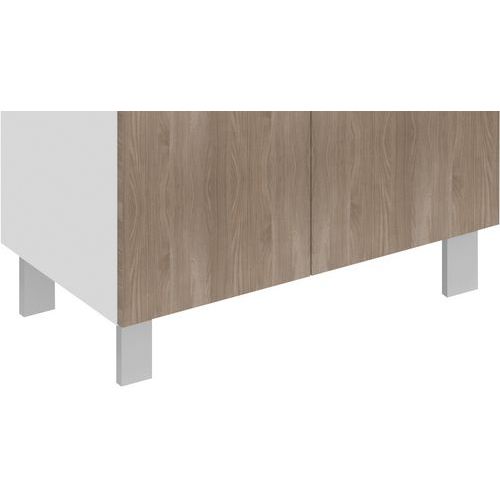 Pieds Blanc Ht 15 Cm Pour Meuble Allegra