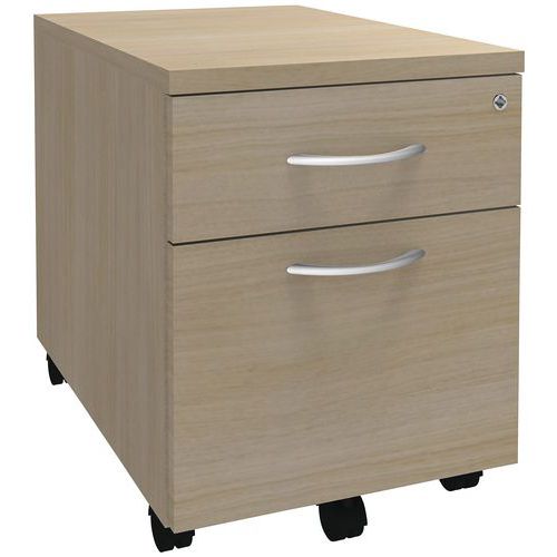 Caisson Mobile Alma 2 Tiroirs Chêne/blanc
