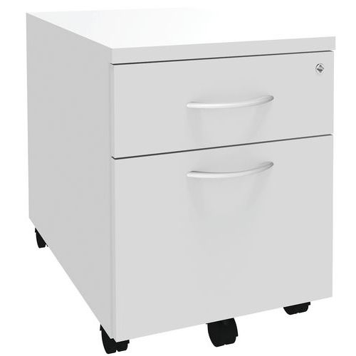 Caisson Mobile Alma 2 Tiroirs Blanc/blanc