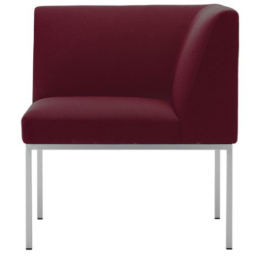 Chauffeuse D'angle Atrium Tissu M1 Grenat