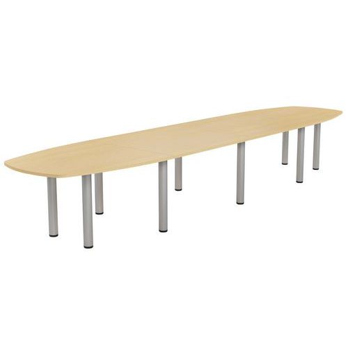 Table de réunion Elga plateau stratifié pied tulipe MBA